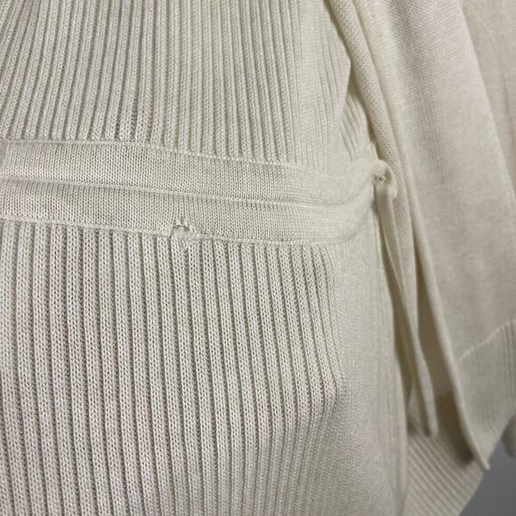 Lululemon Peace Of Mind Wrap Hooded Heathered White Sweater Cardigan Women's 4 - Picture 9 of 13